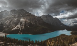 H-3x2-Peyto-Lake-Cloudy-Turquoise-Mood1