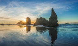 H-3x2-Bandon-Beach-Sunset