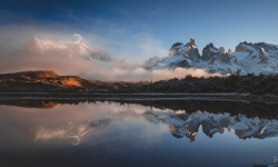 P-2x1-Torres-del-Paine-Sunrise-Reflections