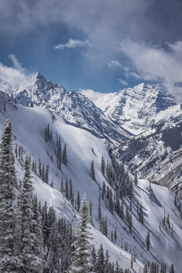 Pyramid Peak & Maroon Bells Passing Storm