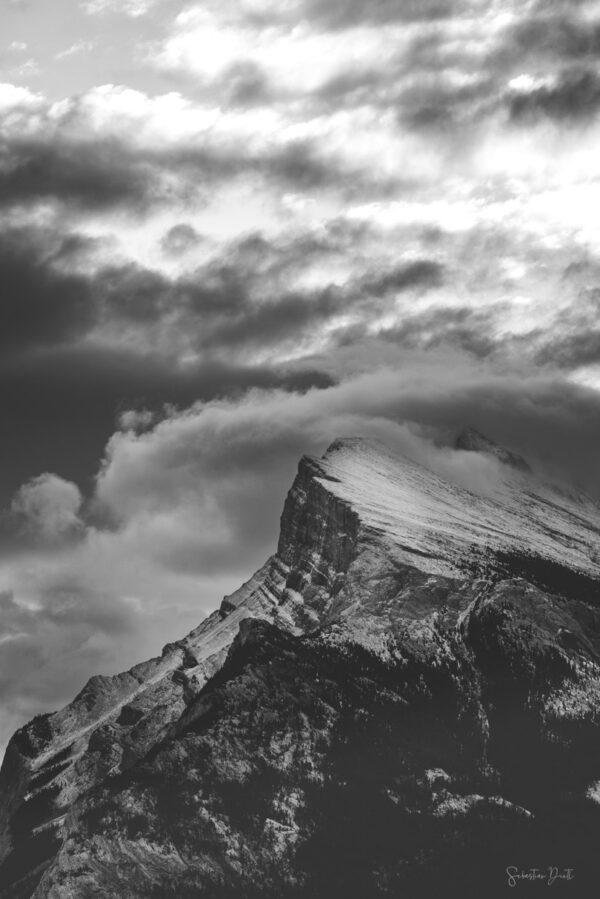 Mount Rundle in the Clouds