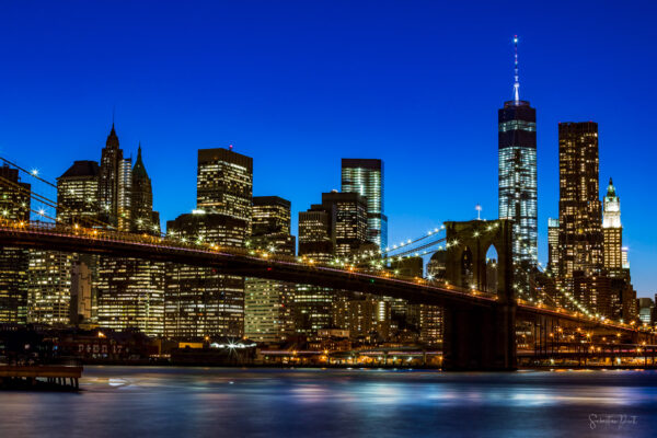 NYC Brooklyn Bridge Blue Hour