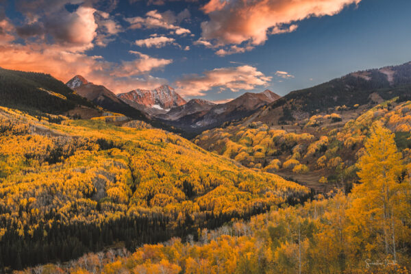 Capitol Peak Golden Sunset