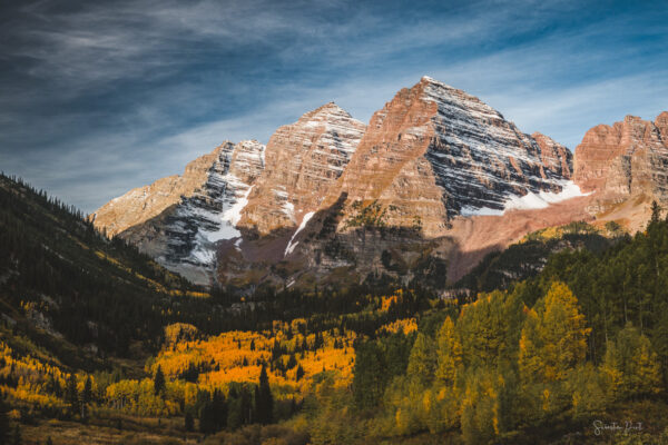 Maroon Bells Golden Sunrise