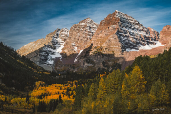 Maroon Bells Golden Sunrise