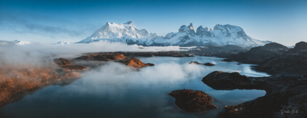 Torres del Paine Lago Pehue Aerial