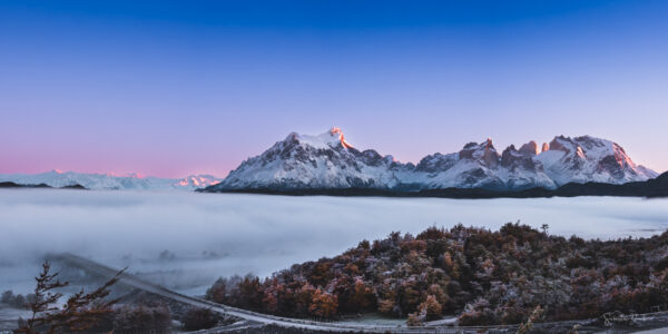 Torres del Paine Misty Sunrise