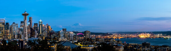 Seattle Skyline Blue Hour