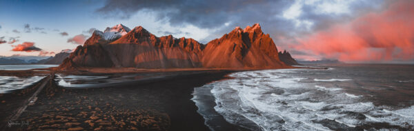 Vestrahorn Fire Sunset